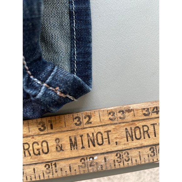 Cowgirl Tuff Co. Patchwork Denim Jean Women 27 Straight Embroidered Ranch Farm - Picture 3 of 7